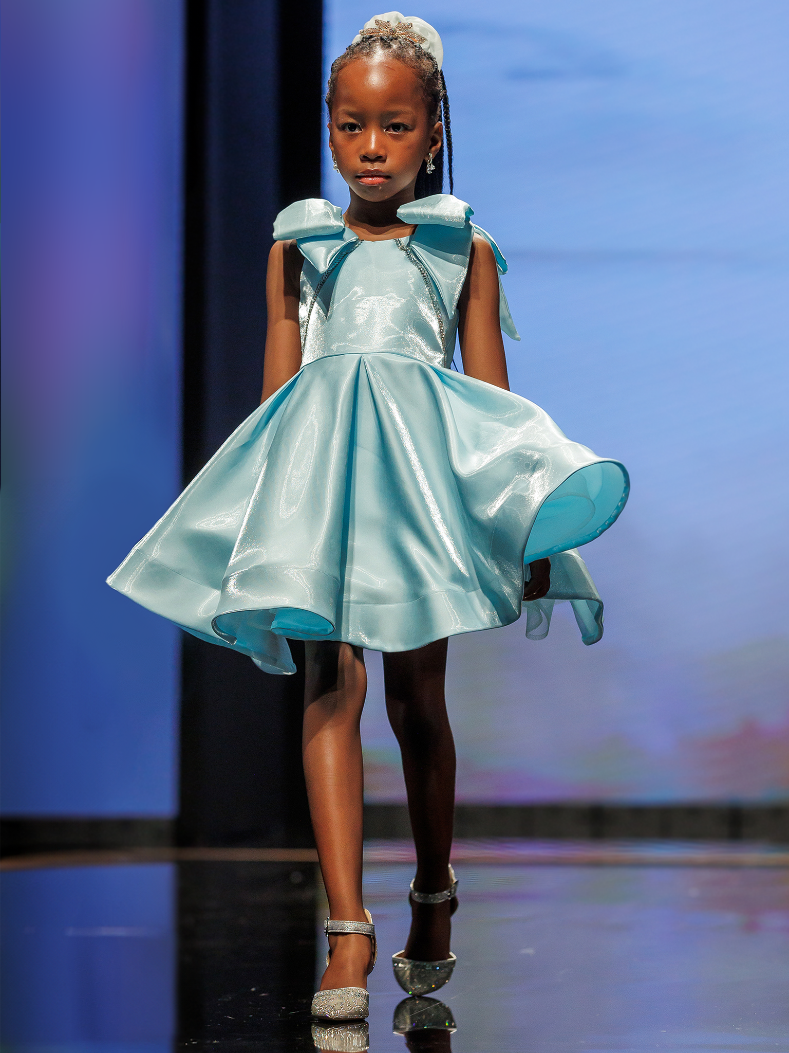 Mira Dress- Ice Blue Carita Adams Mira Dress- Ice Blue Carita Adams