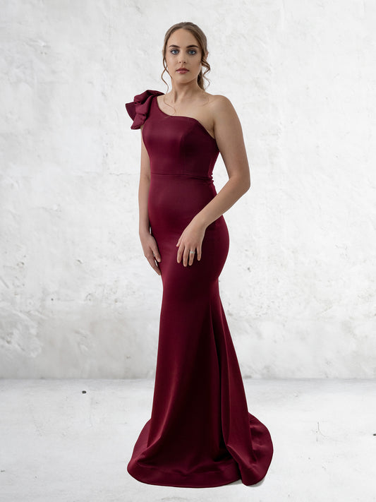 Ceres Formal Dress - Wine Red