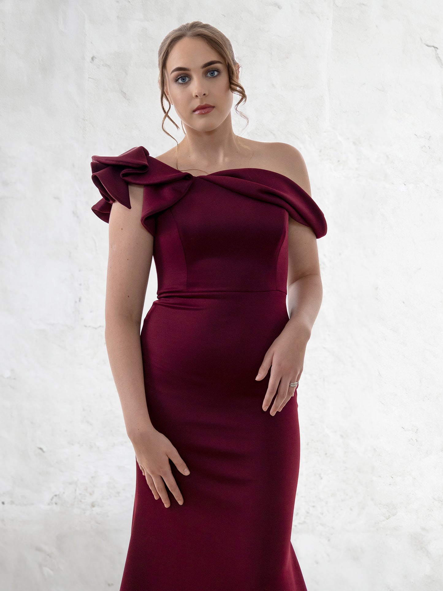 Emery Formal Dress - Wine Red