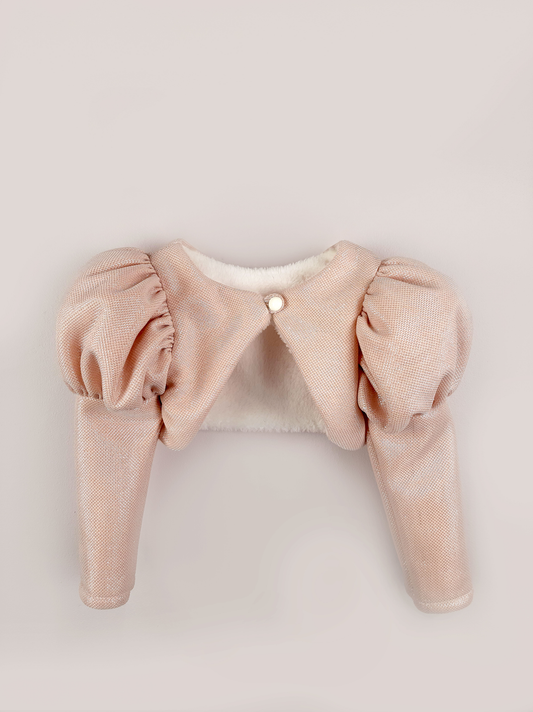 Mindy Bolero Jacket - Pink Champagne