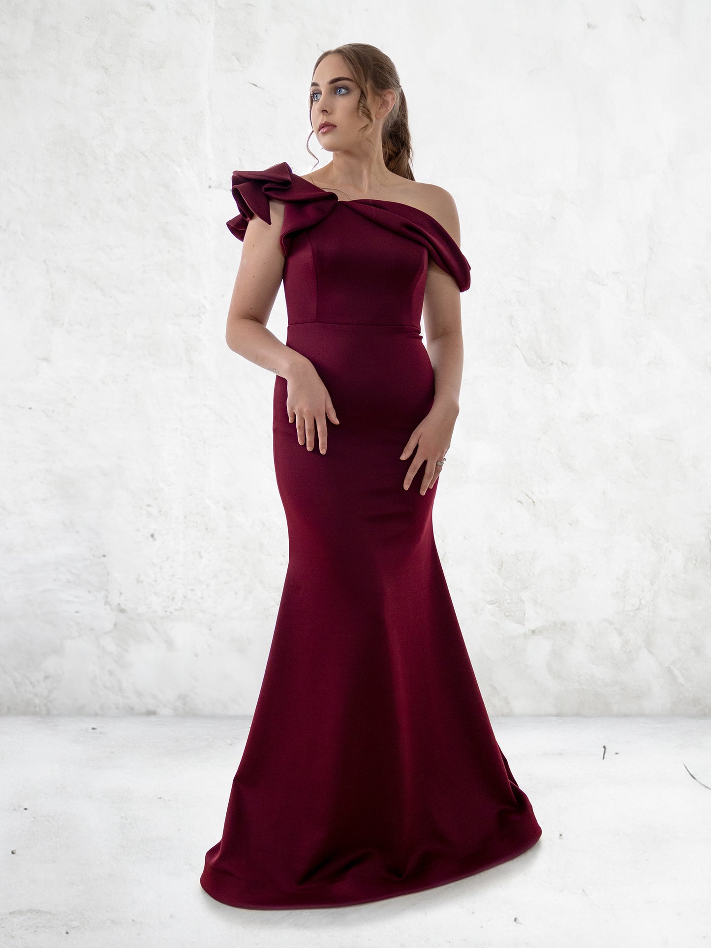 Emery Formal Dress - Wine Red