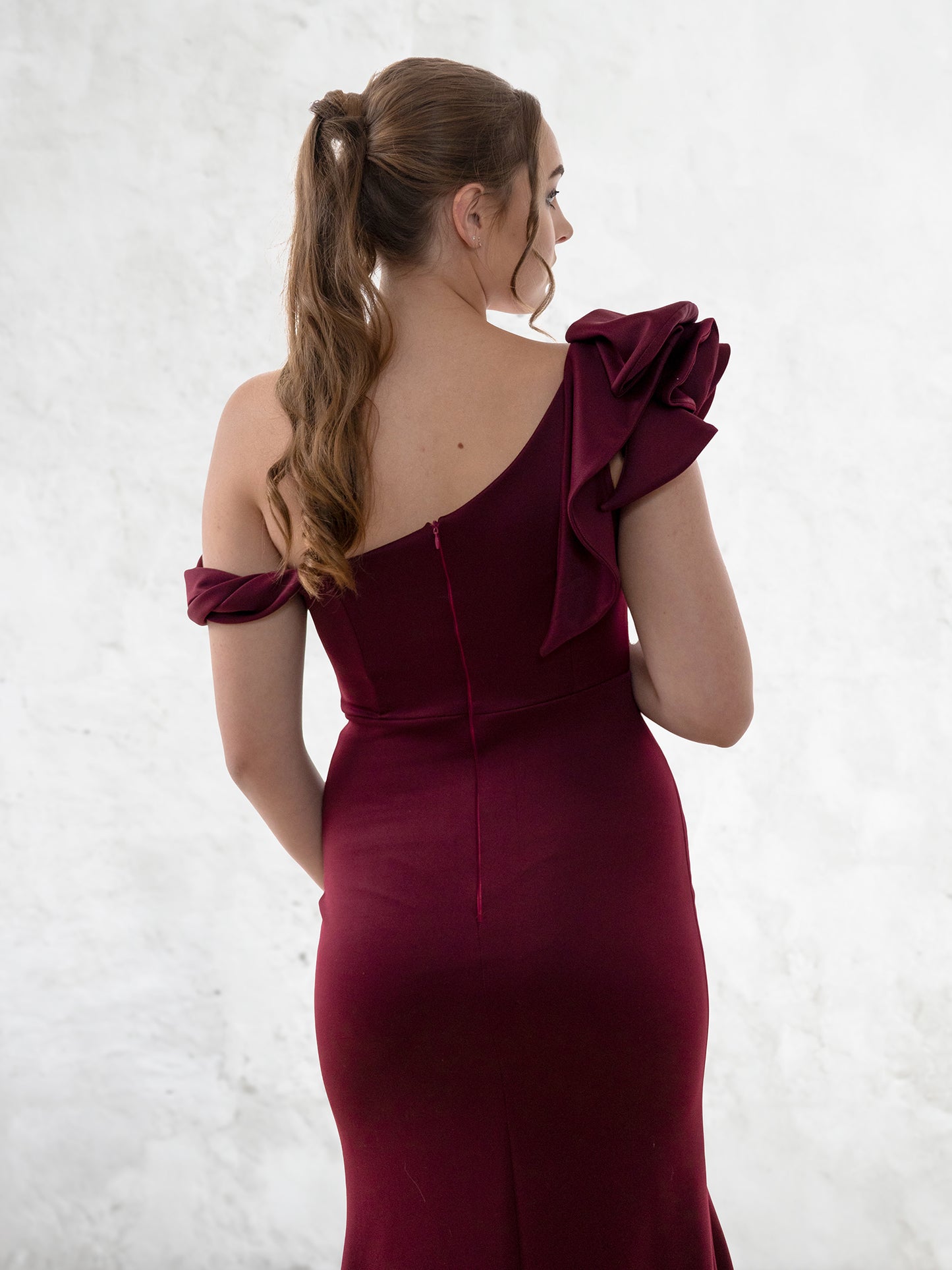 Emery Formal Dress - Wine Red