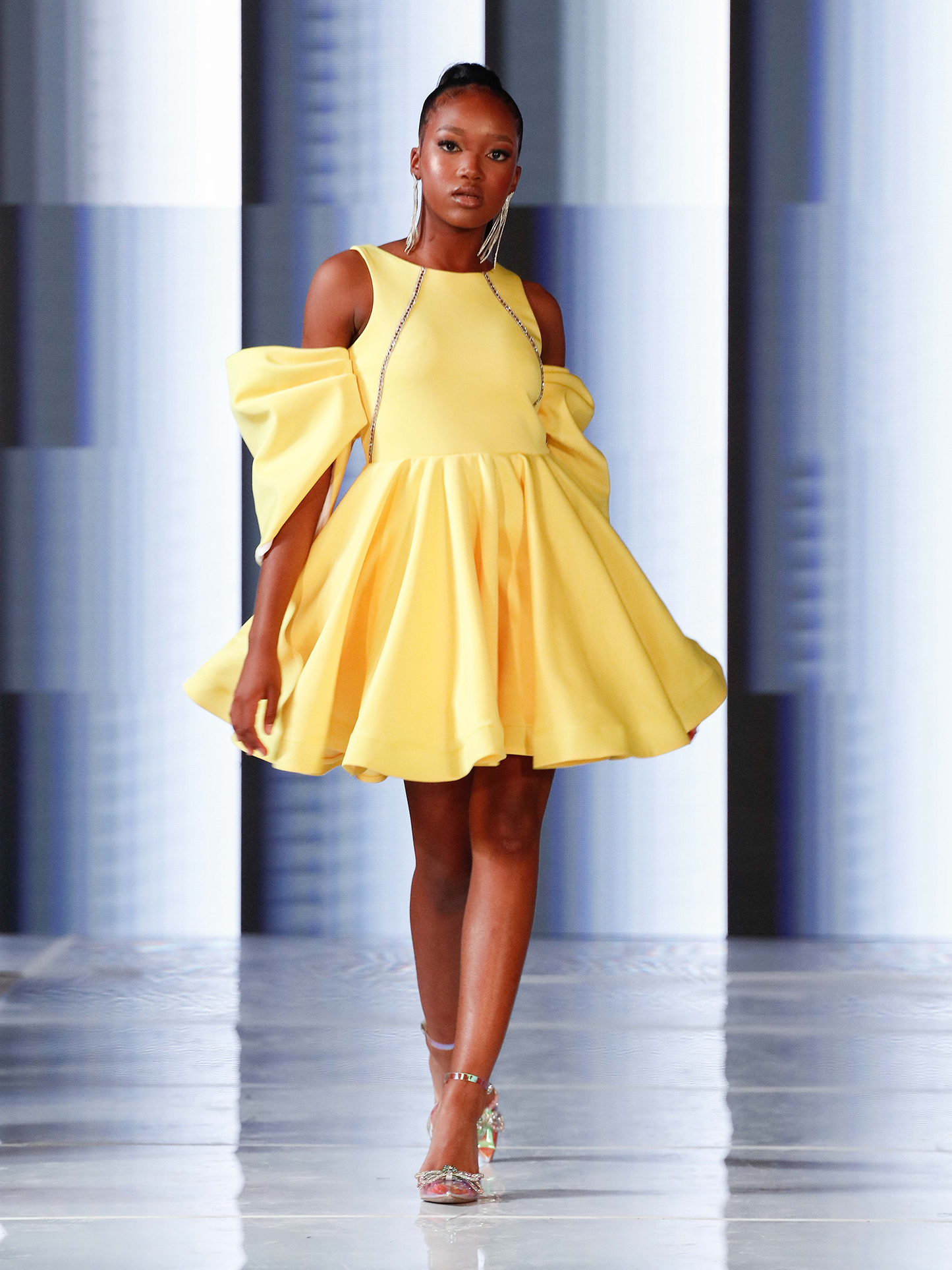 Marcella Cocktail Dress Yellow – Carita Adams