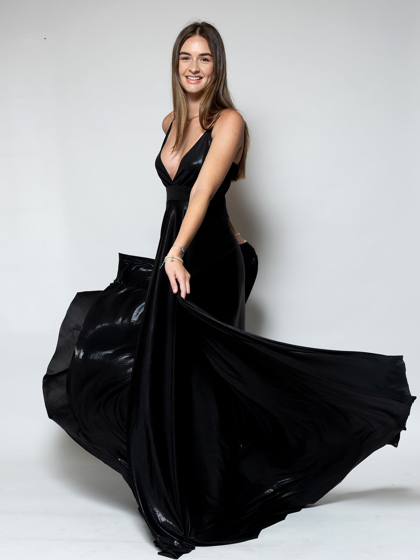 Nyx Formal Dress - Metalic Black